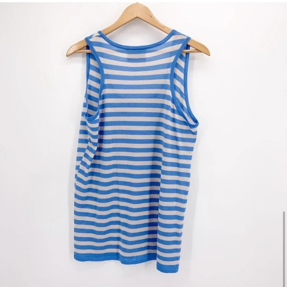 Crumpet Striped Fine Knit Cashmere Tank Size XXL - Picture 3 of 5